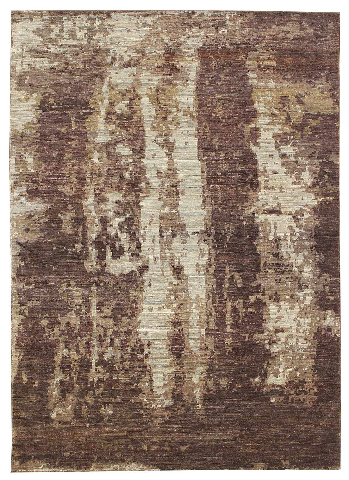 Textile Rugs Eraesd Landry & Arcari Rugs and Carpeting Erased Look One-of-a-Kind 5'5