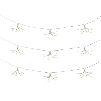 Sybil Indoor / Outdoor 10 - Bulb 230 cm Battery Powered and Solar Powered LED Fairy String Light