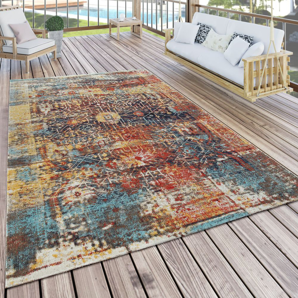 Hashtag Home Brezza Flatweave Red/Blue/Grey Rug & Reviews | Wayfair.ie