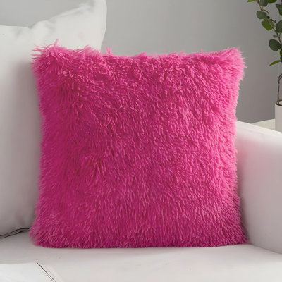 Housse de coussin en fausse fourrure II (housse seulement)