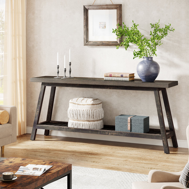 Nunamaker 70.9'' Console Table, Carbon Black