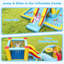 Inflatable Bounce House With Slide Jumping Area Tunnel Ball Pit With 550w Blower
