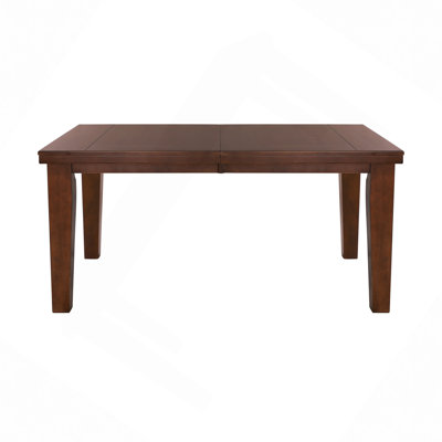 Table de salle à manger rectangulaire 1Pc avec rallonge de rangement en bois