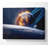 Flaming Sun Above The Earth - Wrapped Canvas Print-2139001479