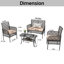 Ensemble de meubles de jardin 4 pièces-2089449992