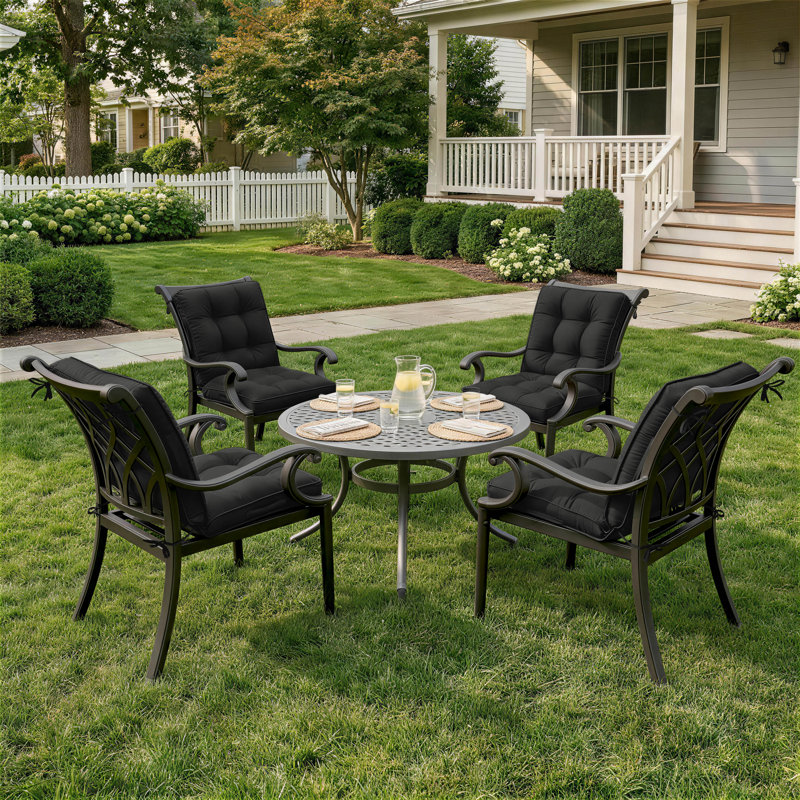 Outdoor/Indoor Seat / Back Cushion, Black, 20" W x 39" D