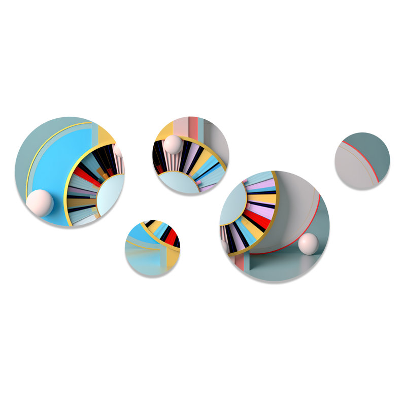 Abstract Wall Decor on Metal