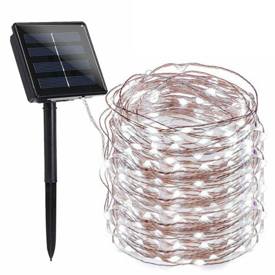 Guirlande de lumières solaires filaires imperméables