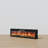 Modern Electric Fireplace - 1500W Heater, 12 Color LED, Remote Control, With Crystal & Log Set, Adjustable Temperature & Brightness
