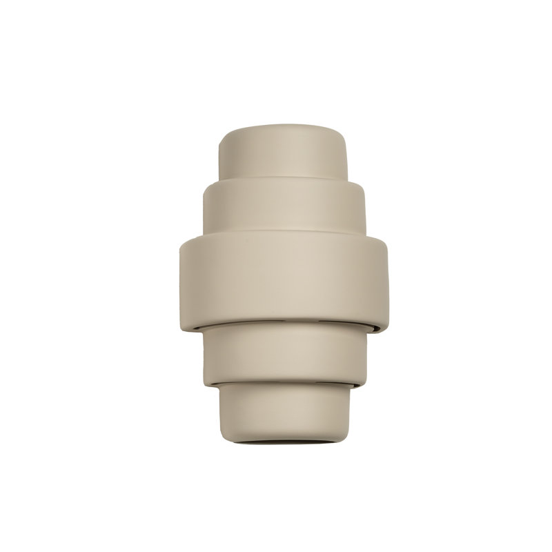 Lampe murale d'extérieur en céramique Hisae, ampoule DEL incluse, Cottonwood