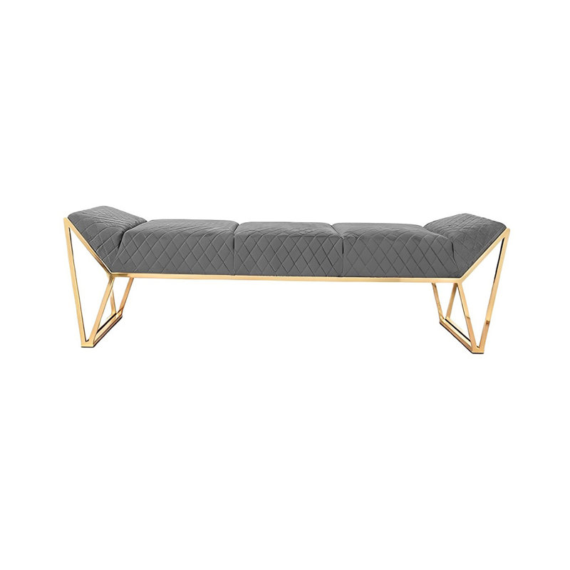 Banc rembourré en polyester de style italien