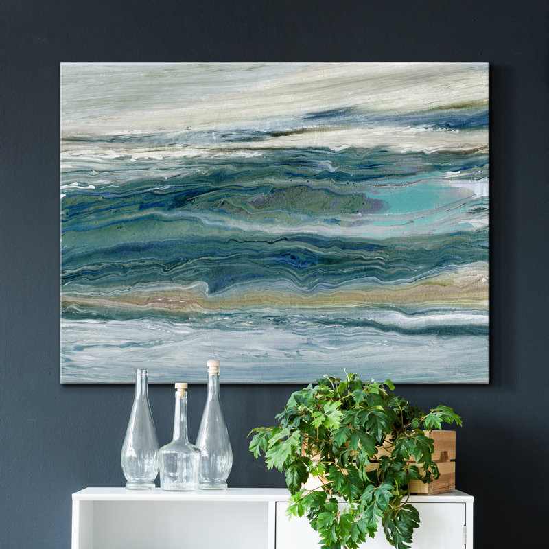 Vent et eau - reproduction sur toile tendue, H 18 po x l 27 po x P 1,5 po