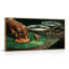 Ensemble de 1 tableau sur toile représentant un tourne-disque-130730443-130730444