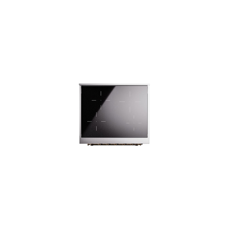 ILVE Nostalgie II 30 in Induction Range, White/Bronze