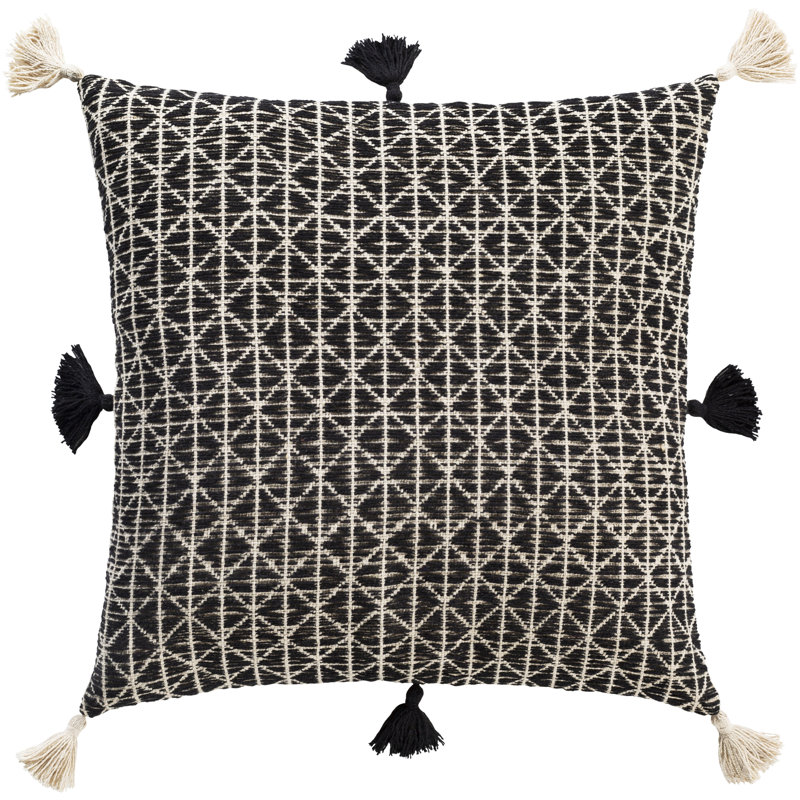 Housse de coussin en coton Justine, H 18 po x l 18 po