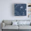 Art mural sur toile tendue - art mural «Nautical Blues 4» de Jean Plout pour le salon, la chambre à coucher ou le bureau - 14 x 14-31333074