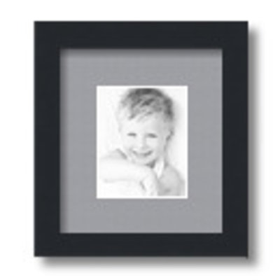 Cadre photo noir satiné Arttoframes