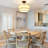 3-Light 2-Tier 12.6" Dimmable Linen Shade Drum Semi Flush Mount Modern Farmhouse Round Ceiling Lamp for Kitchen Island Hallways-1367800218