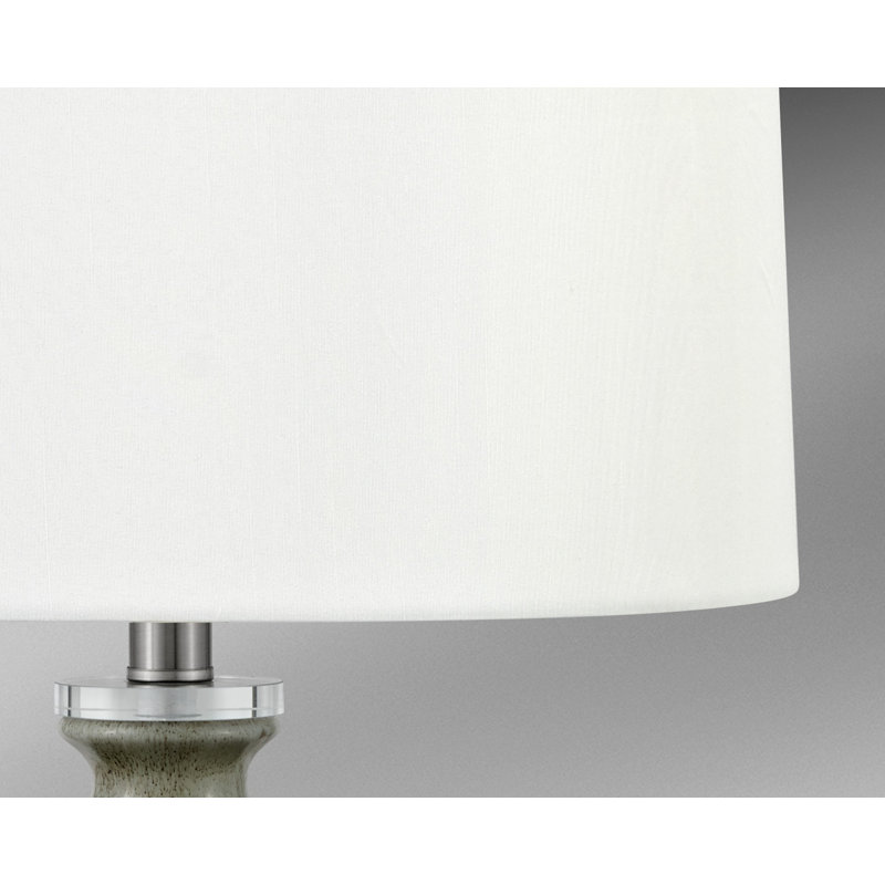 Bagliore 28" Tan and Brown Table Lamp with USB Port