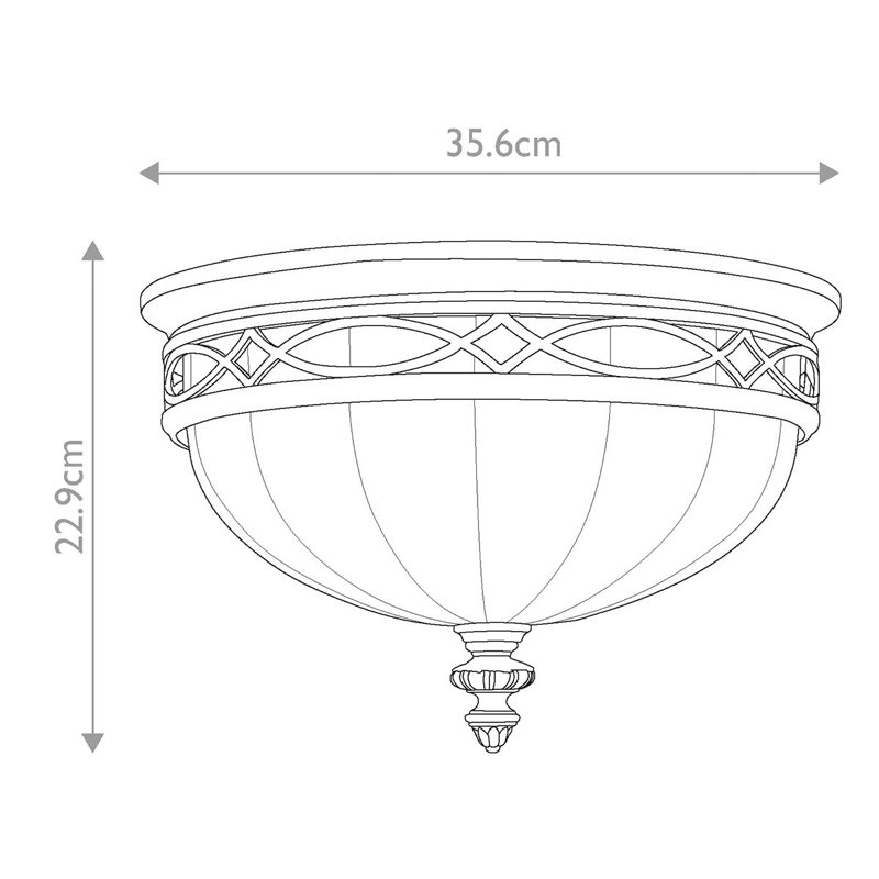 Union Glass Flush Mount