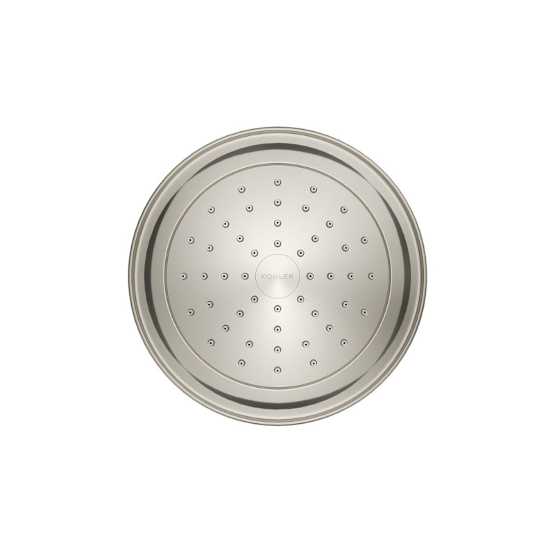 Artifacts Full/Standard Fixed Shower Head with Katalyst Air Induction Spray, Vibrant Polished Nickel