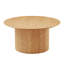 Table basse 31,49 pouces, design Mid-Century moderne, finition chêne