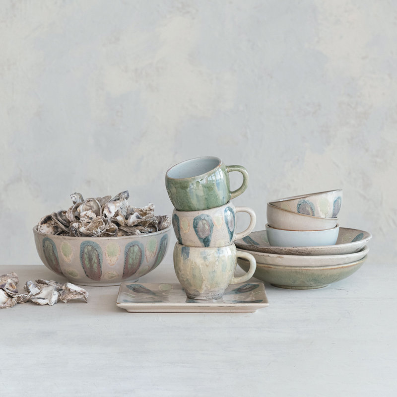 Geometric Stoneware Mug