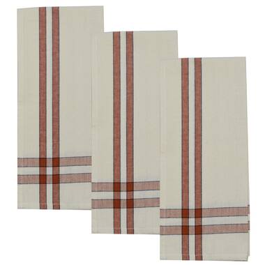 Gracie Oaks Cotton Plaid Kitchen Towels