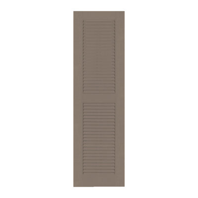 Custom Louvred Shutter with Straight Top