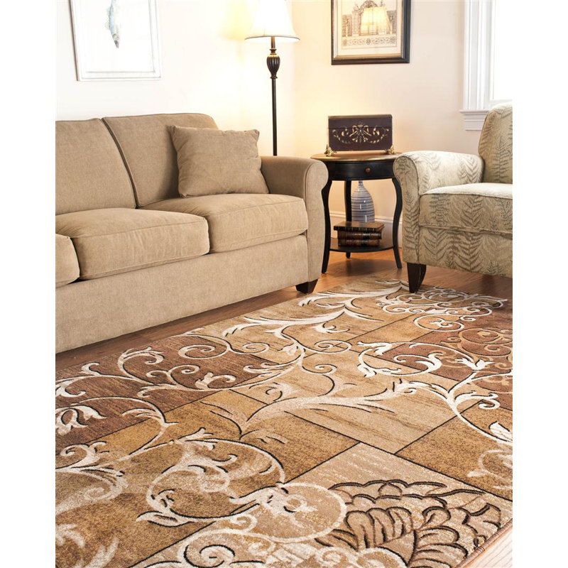 Tapis floral Moncada Performance, Rectangle 8 pi x 10 pi