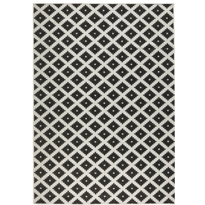 Nizza Flatweave Black/Cream Rug