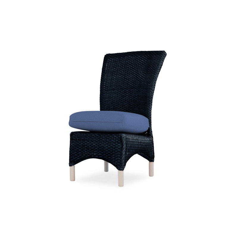 Mandalay Outdoor Dining Armchair, Flagship Lapis Sunbrella®, Ebony