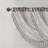 Irina Grey Diamond Embroidered Waterfall Draping Trim Single 38x46" Window Valance-518592281