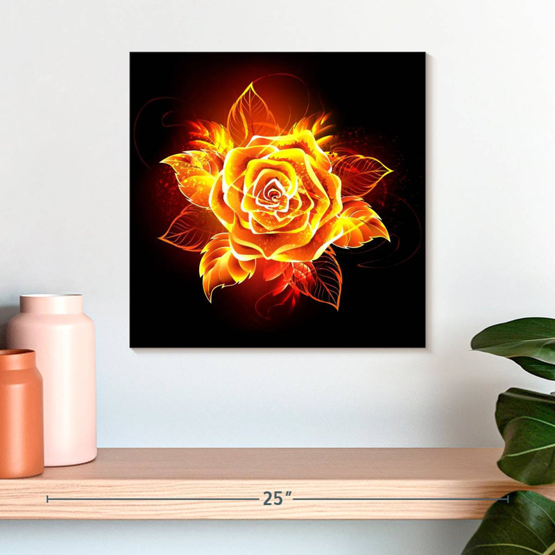 Rose flamboyant Harnek, H 16 po x l 16 po