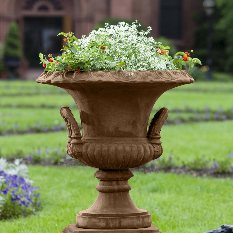 Smithsonian Handmade Planter, Aged Limestone