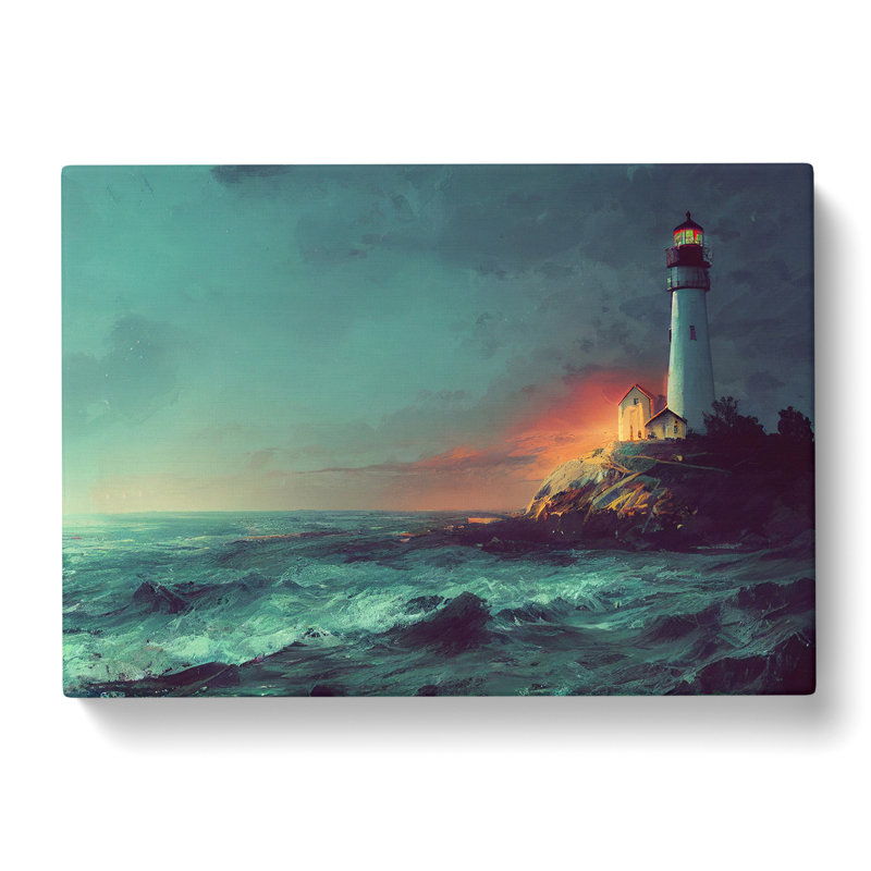Magical Lighthouse - Wrapped Canvas, 35cm H x 50cm W x 3cm D