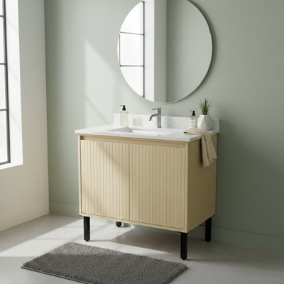 Meuble-lavabo 24 po pour salle de bain, sans lavabo inclus | Idée de cadeau