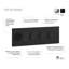 RoundOne - Système de douche complet thermostatique avec valve à bouton-poussoir - Bras vertical-91290479