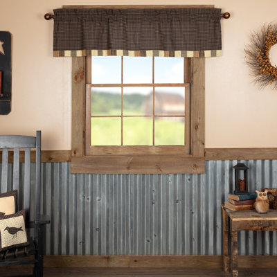 Kettle Grove Cotton Tailored Window Valance