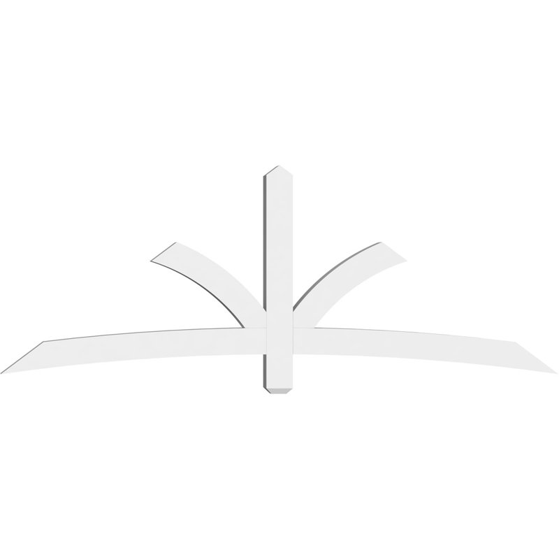Support pour pignon Davenport, H 31,5 po x l 84 po (pas: 9/12), P 4 po x F 4 po, PVC