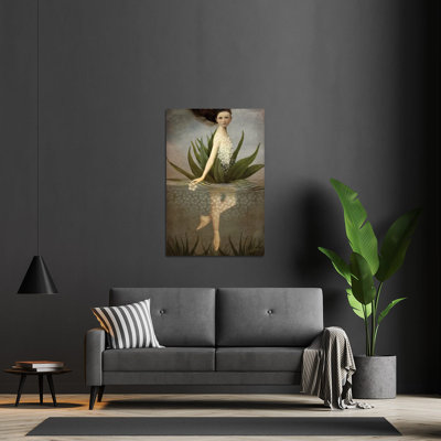 Waterlily Print On Acrylic Glass