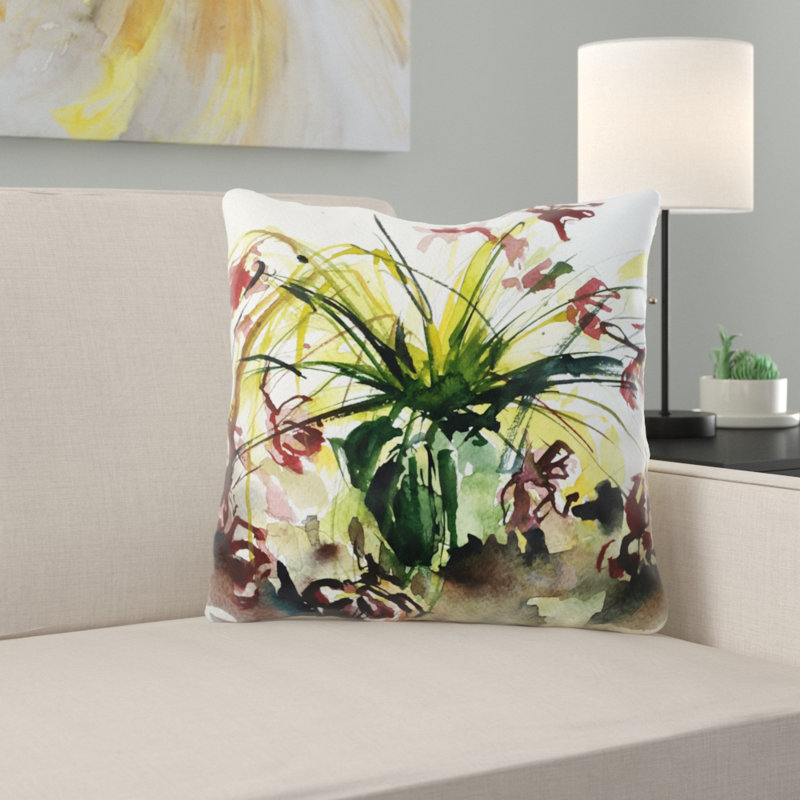 Pinckard Reversible Throw Pillow, Microsuede, Indoor