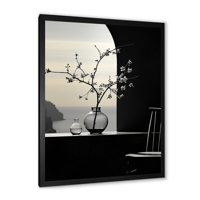 «Kosyo Sky Photo Skyline Reverie I», reproduction sur toile, H 20 po x l 12 po x P 1 po, Cadre photo noir