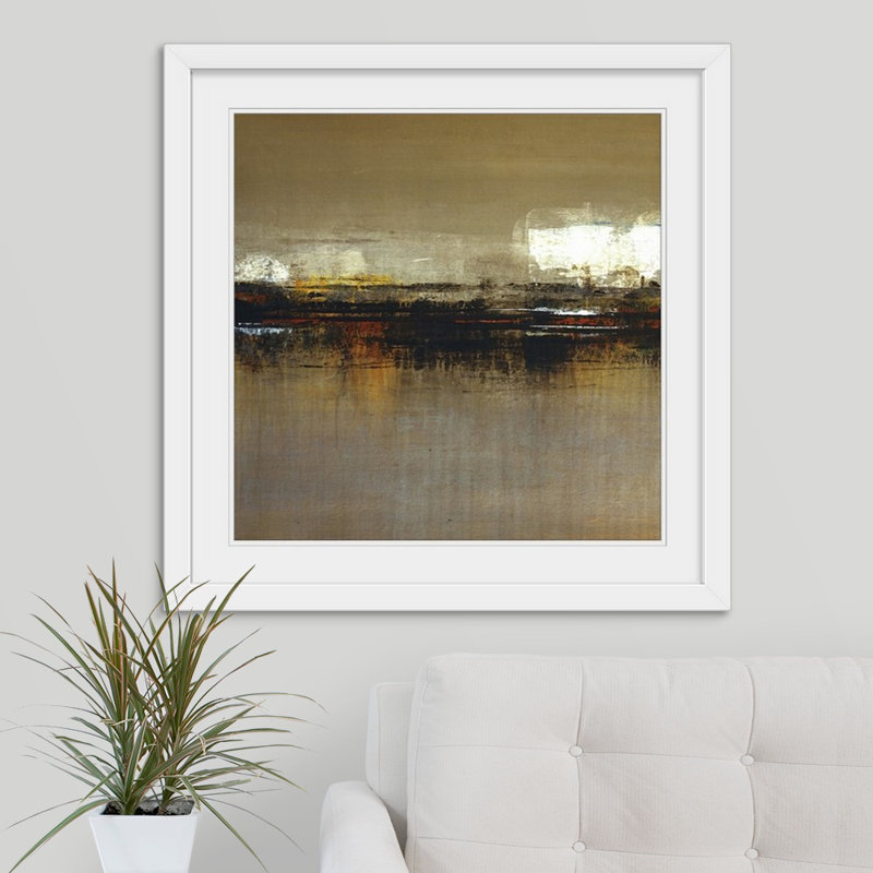 " Rustic View I " by Kari Taylor Print, 32" H x 32" W x 1" D, White Framed