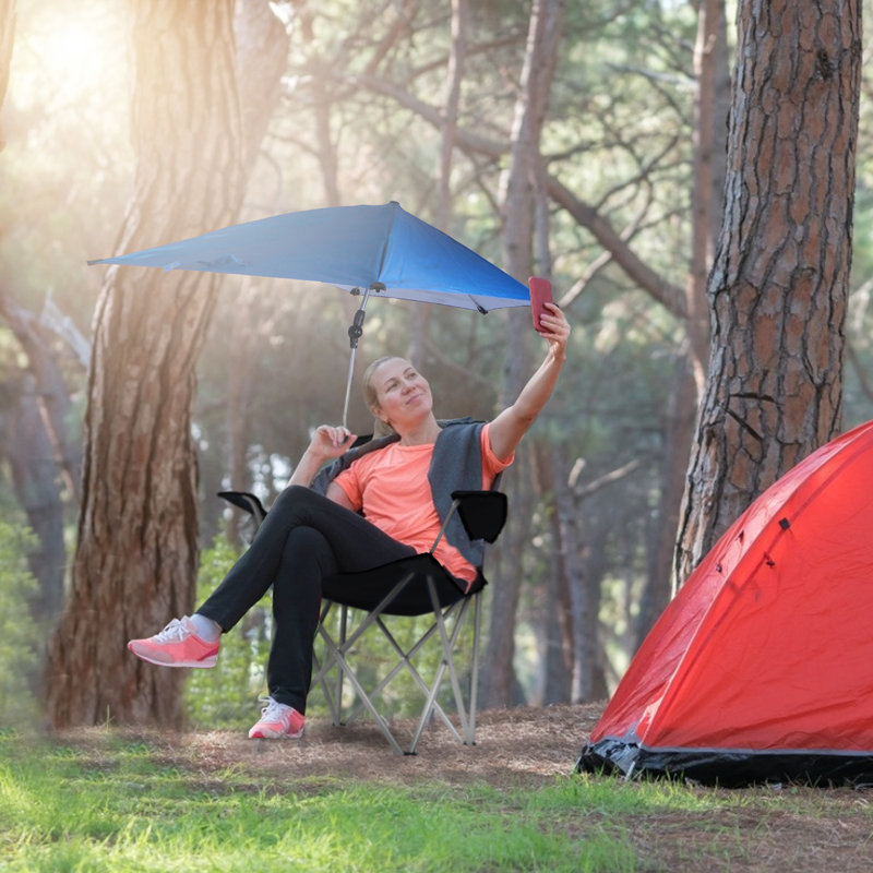 Nila Folding Camping Chair, Black