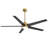  Elraine 56" Large Modern Ceiling Fan with Light Kit and Remote Control, 3 LED Colors, 6 Speed Noiseless DC Motor, Plywood Blades, for Indoor/Covered Outdoor Use-533197154-533197180-494312752
