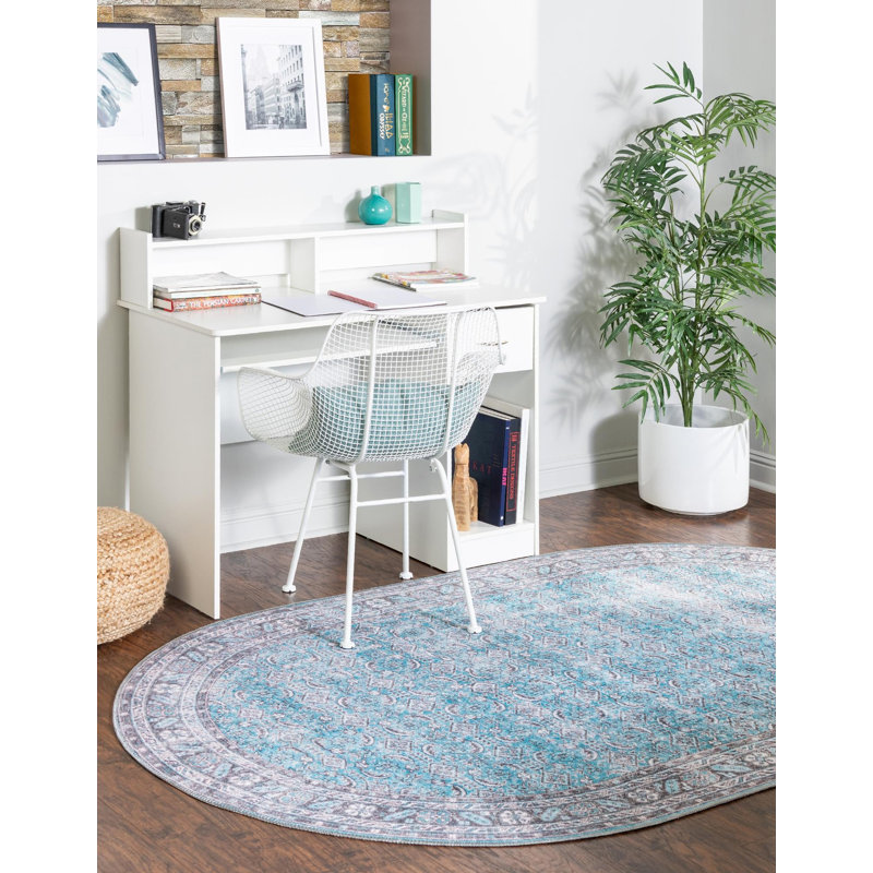 Chenille Oriental Indoor Rug, Oval 2' x 3'1"