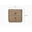 Table de chevet 2 tiroirs