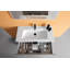 Ensemble de meuble-lavabo de salle de bain simple fixé au mur 24 po Huntsville-2033939070
