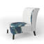 Fauteuil de chambre rembourré Gold